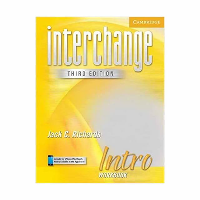 کتاب Interchange Intro Work Book (Third Edition)