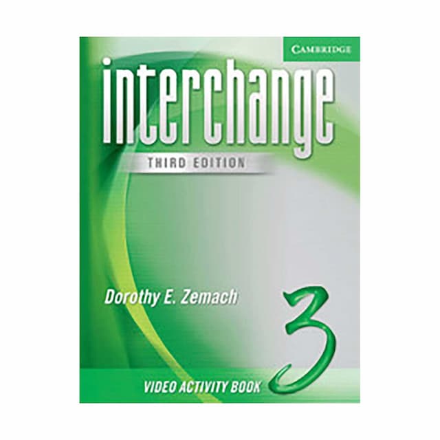 خرید کتاب Interchange 3 Video Activity Book 3rd