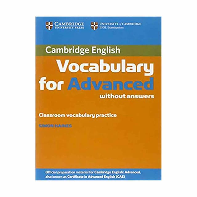 خرید کتاب Cambridge Vocabulary for Advanced (Simon Hains)+CD