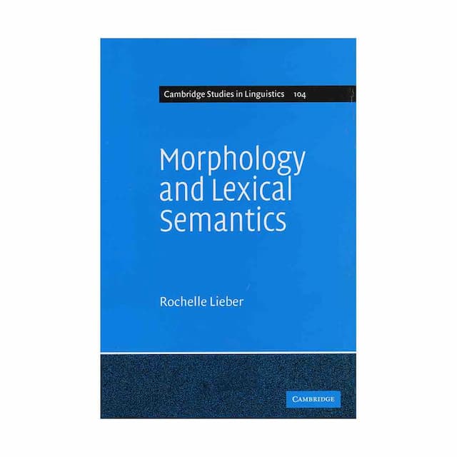 خرید کتاب Morphology and Lexical Semantics