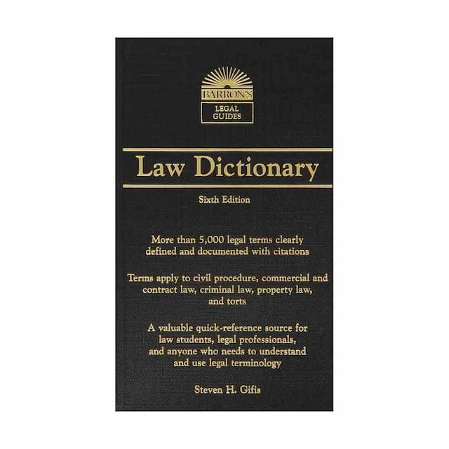 کتاب Barrons Law Dictionary