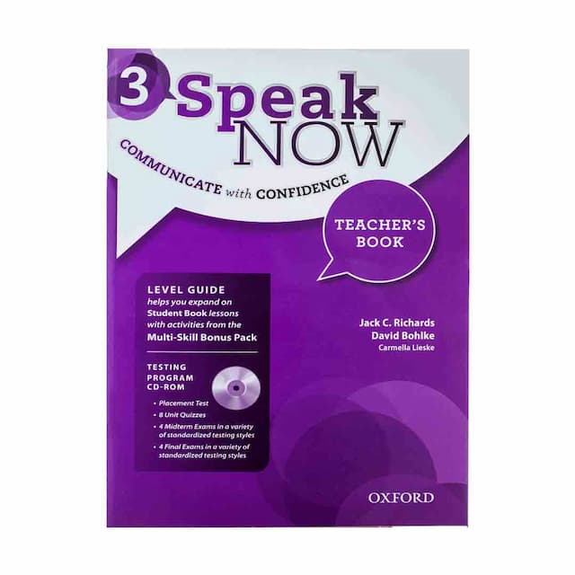 Speak Now 3 Teachers book