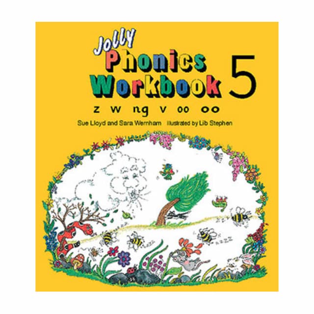 کتاب Jolly Phonics Workbook 5 (z w ng v oo OO)