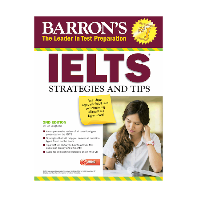 خرید کتاب Barrons IELTS Strategies and Tips 2nd + CD