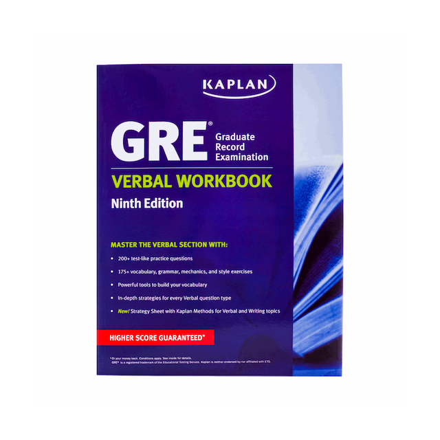 خرید کتاب New GRE Verbal Workbook KAPLAN 9th