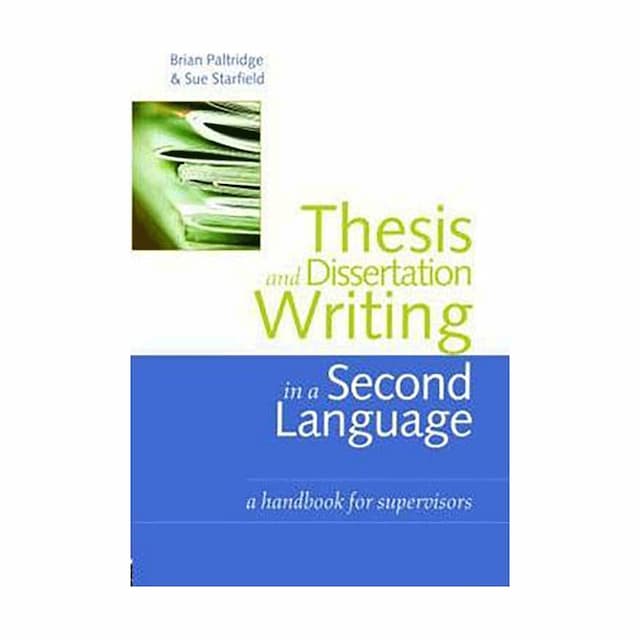 خرید کتاب Thesis and Dissertation Writing in a Second Language