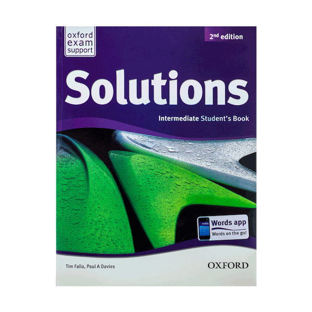 خرید کتاب Solutions Intermediate 2nd SB+WB+CD+DVD