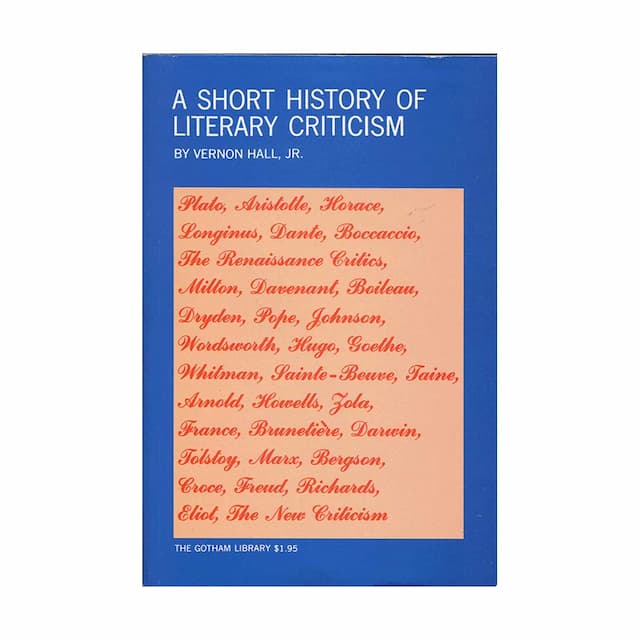 A Short History of Literary Criticism