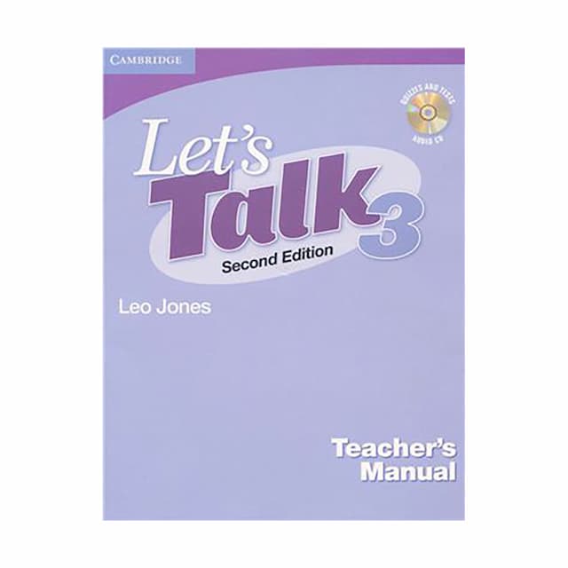 خرید کتاب Lets Talk 3 - 2nd Teachers Manual