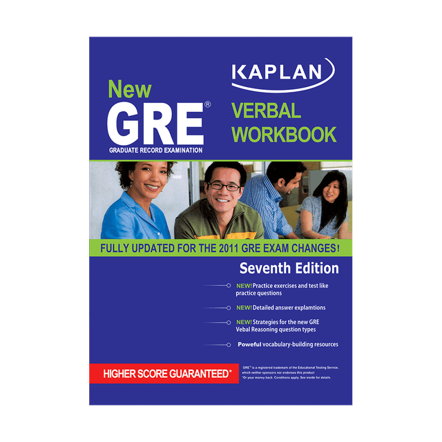 خرید کتاب New GRE Verbal Workbook KAPLAN Seventh Edition