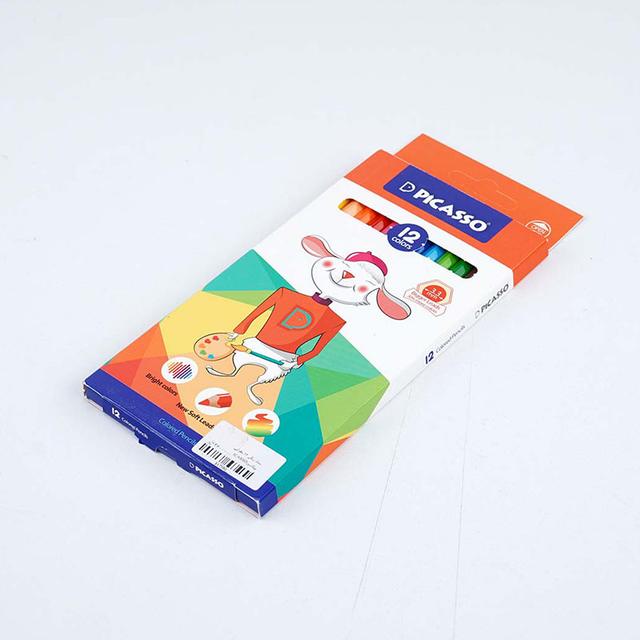مداد رنگی 12 رنگ پیکاسو مدل GOL-12-C