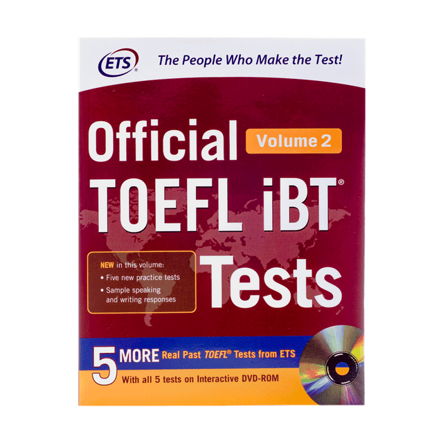 خرید کتاب Official TOEFL iBT Tests Volume 2 +DVD