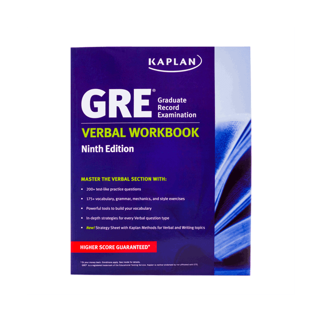خرید کتاب New GRE Verbal Workbook KAPLAN 9th
