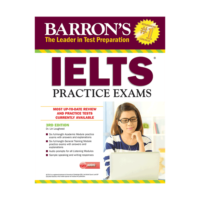 خرید کتاب Barrons IELTS Practice Exams 3rd + CD