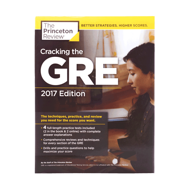 خرید کتاب Cracking the GRE with 4 Practice Tests 2017+DVD