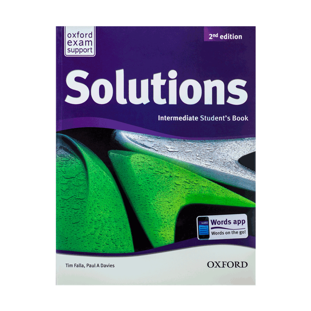 خرید کتاب Solutions Intermediate 2nd SB+WB+CD+DVD