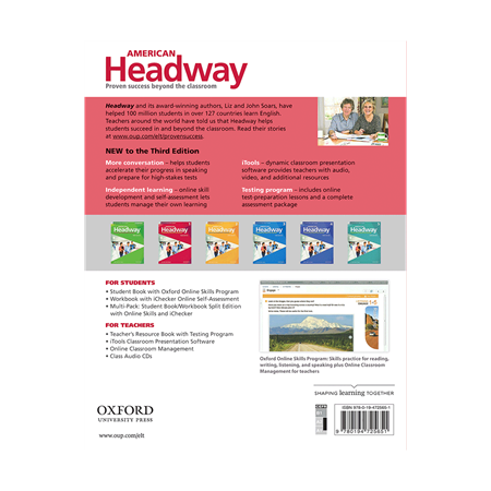 American Headway 1 3rd Edition Student Book - BackCover