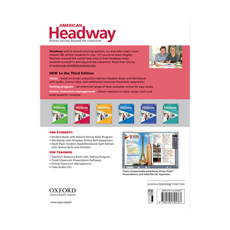 American Headway 1 Teachers Book 3rd Edition     BackCover