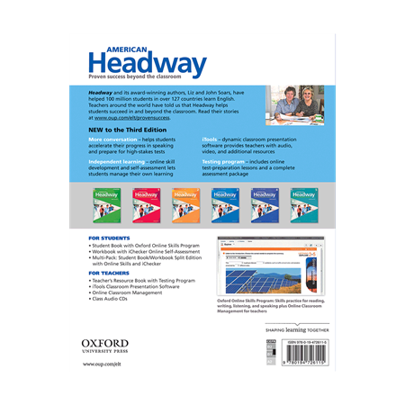 American Headway 3 3rd Edition Student Book - BackCover