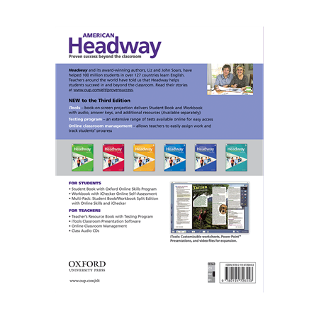 American Headway 4 Teachers Book 3rd Edition     BackCover