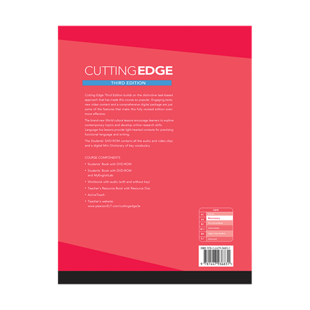 Cutting Edges New Edition Elementary Students Book     BackCover