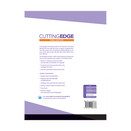 Cutting Edges New Edition Upper Intermediate Workbook     BackCover