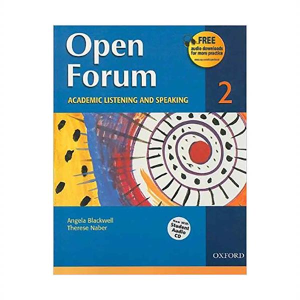 Open Forum 2 Student Book with Test Booklet & CD English Listening and Speaking Book