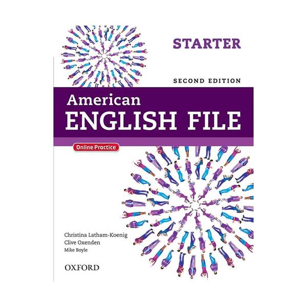 American English File 2nd Starter SB+WB+CD  English Book