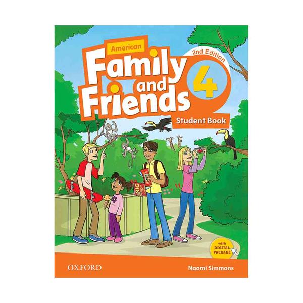 خرید کتاب American Family and Friends 2nd 4 SB+WB+CD+DVD