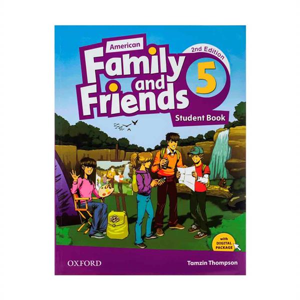 خرید کتاب American Family and Friends 2nd 5 SB+WB+CD+DVD