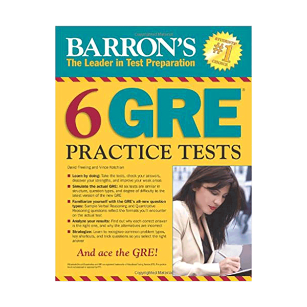 خرید کتاب Barrons 6 GRE Practice Tests