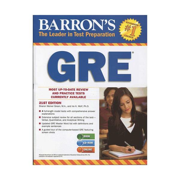 Barrons GRE  21st Edition  English Gre Book