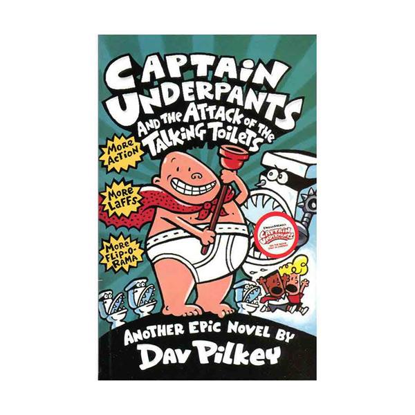 Captain Underpants and the Attack of the Talking Toilets (Captain Underpants  2) English Book
