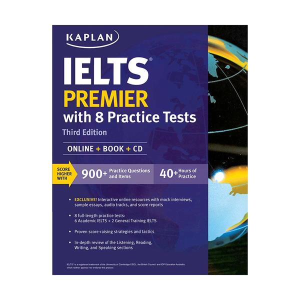 Kaplan IELTS Premier with 8 Practice Tests 3rd Edition +CD English IELTS Book