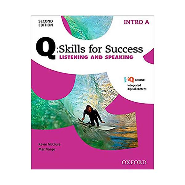 خرید کتاب Q Skills for Success Intro Listening and Speaking 2nd + CD