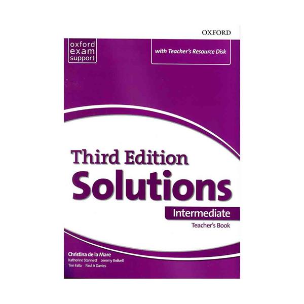 خرید کتاب Solutions Intermediate Teachers Book 3rd + CD