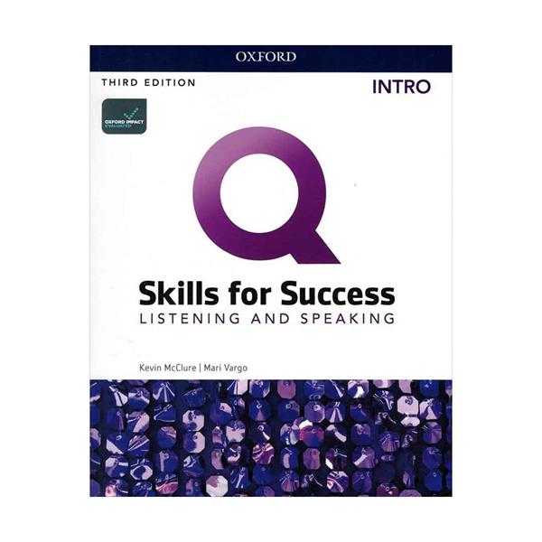 خرید کتاب Q Skills for Success Intro Listening and Speaking 3rd + DVD