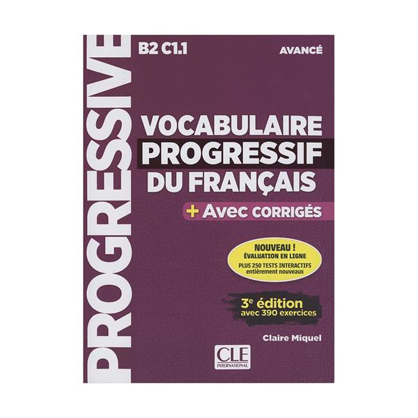 خرید کتاب Vocabulaire Progressif Du Francais B2 C1.1 - Avance +Corriges+CD
