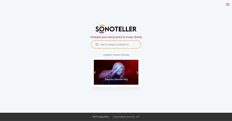 هوش مصنوعی SONOTELLER.ai برای درک مفهوم آهنگ